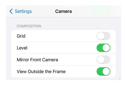 李沧苹果授权维修点分享iOS17相机水平辅助线怎么用 